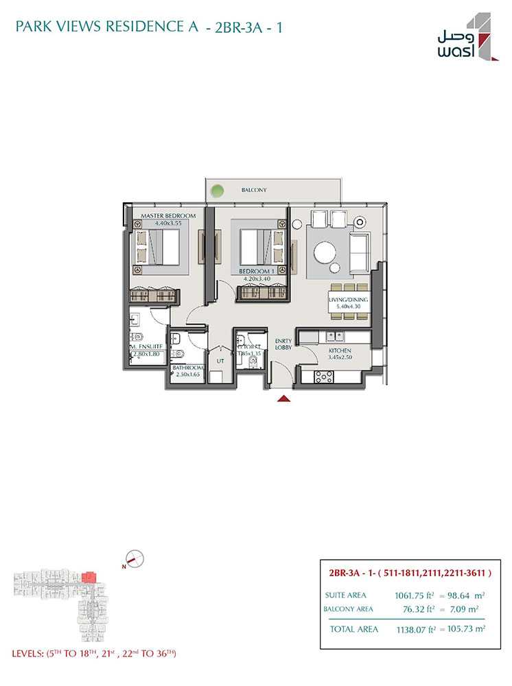 Type 3A-1, Levels 5th to 18th, 21st, 22nd to 36th